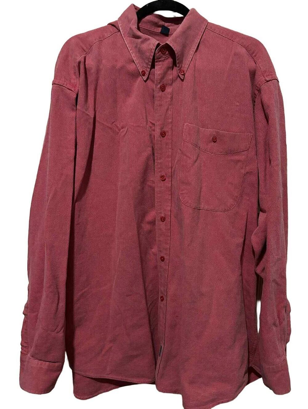 Austin Reed Sportsman 100% Cotton Canvas Long Sleeve Mens Adventure Shirt Size L
